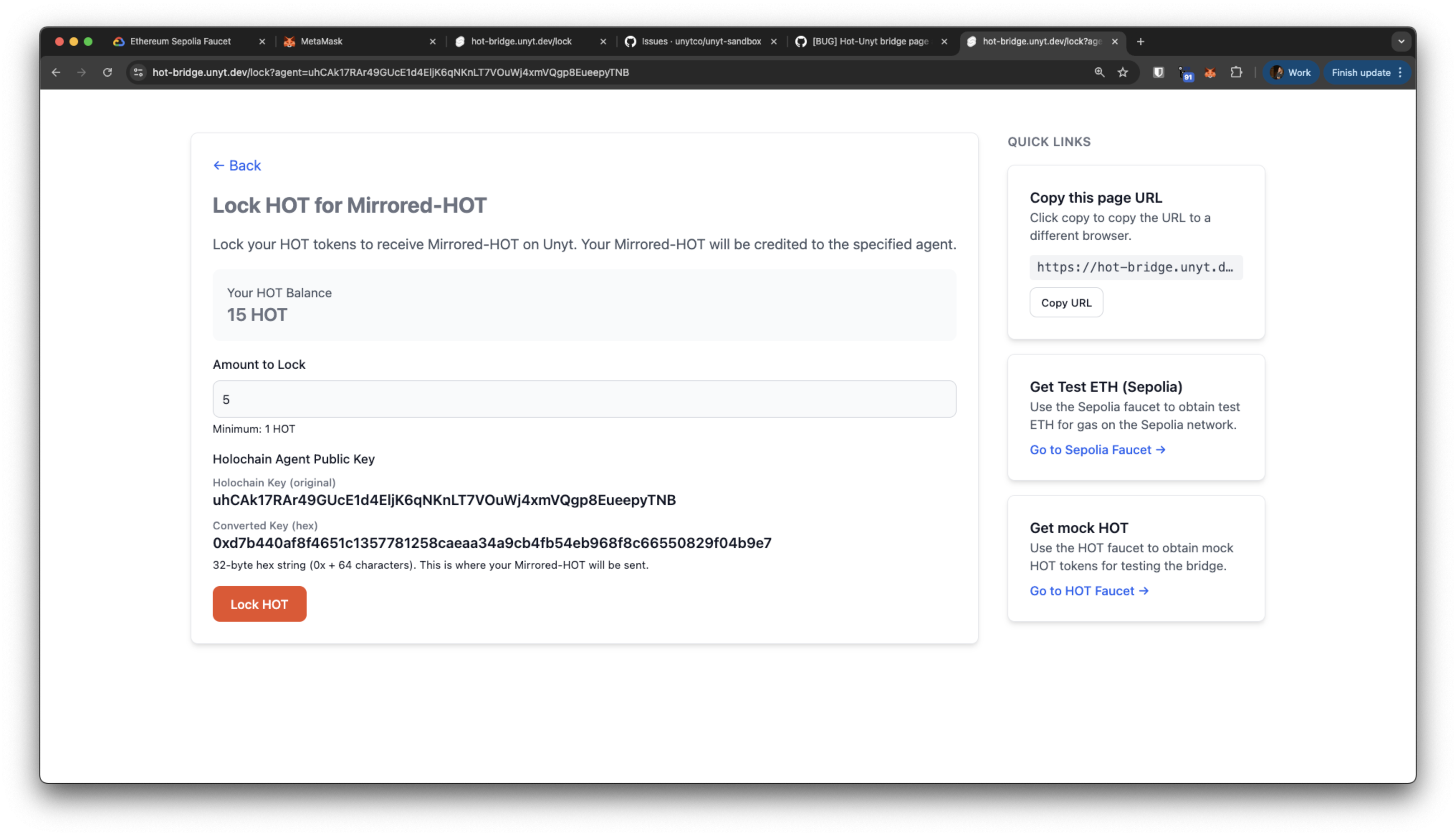 HOT approved for locking